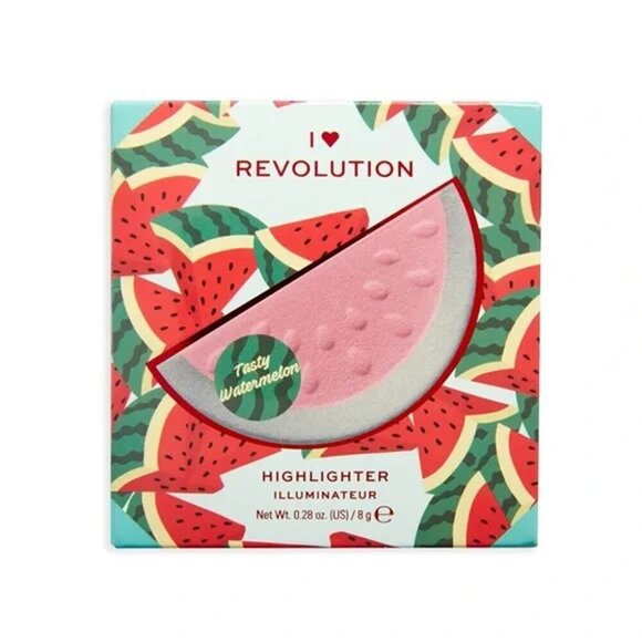 I Heart Revolution Watermelon Highlighter Illuminator Pressed Powder NIB - Picture 3 of 8